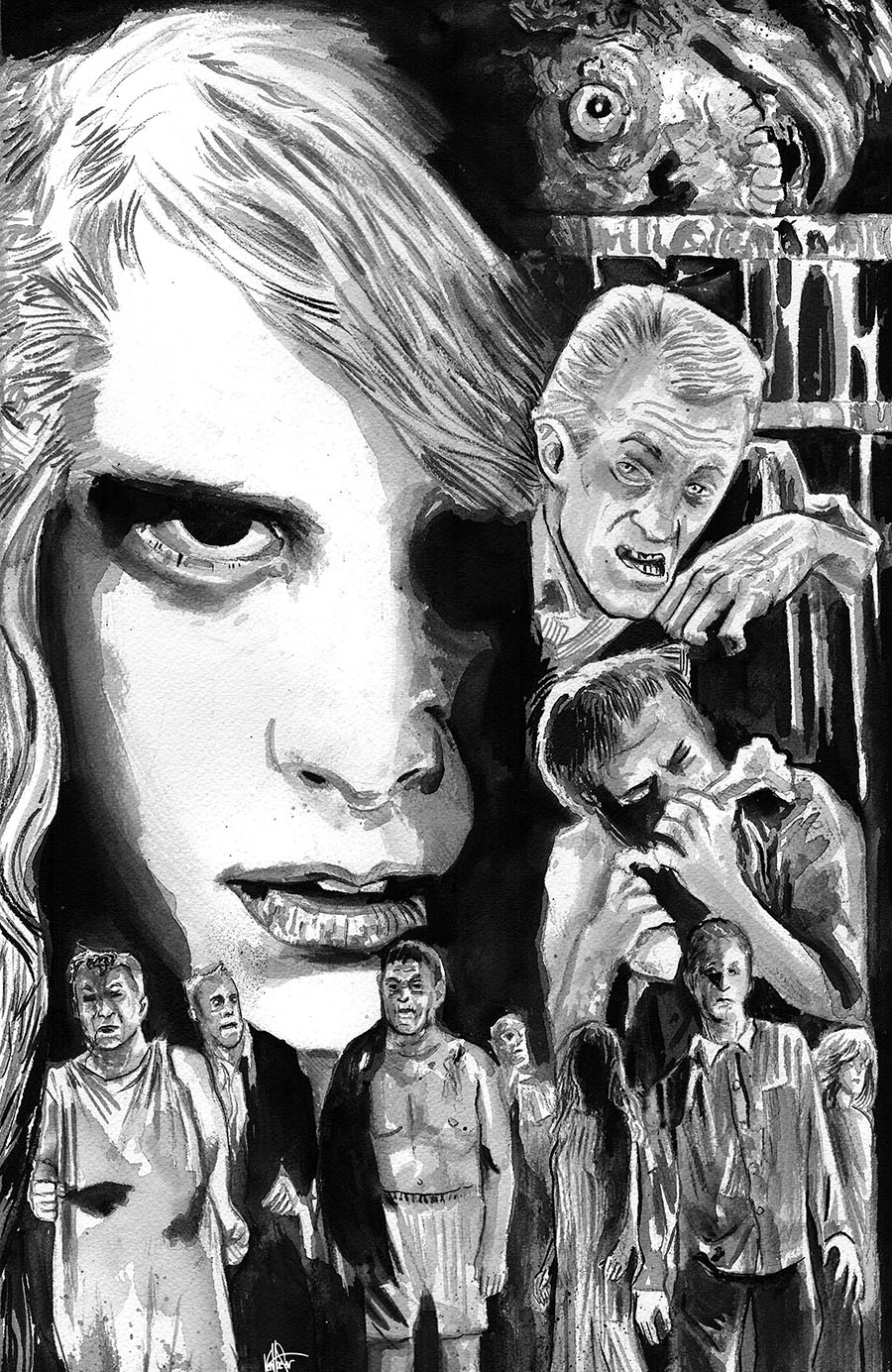Night Of The Living Dead Revenance #1 Cover D Limited Edition Buz Hasson & Ken Haeser Black & White Virgin Cover