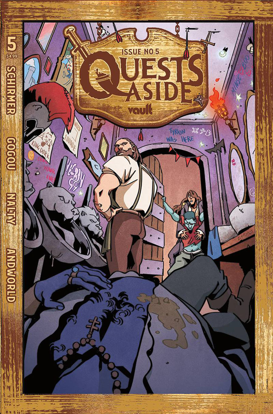 Quests Aside #5 Cover A Regular Elena Gogou Cover