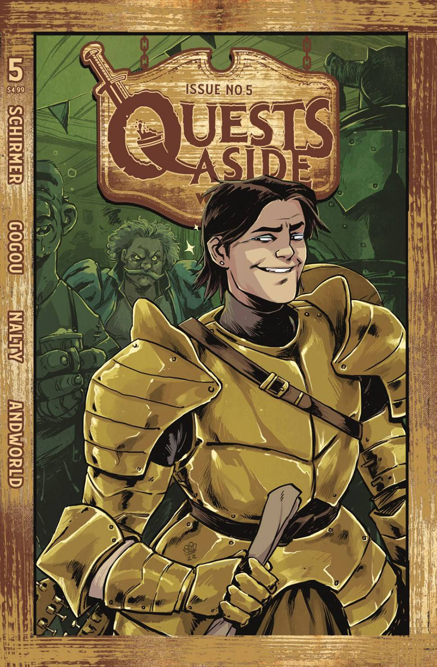 Quests Aside #5 Cover B Variant Michael Dialynas Cover