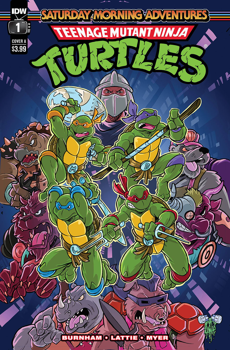 Teenage Mutant Ninja Turtles Saturday Morning Adventures #1 Cover A Regular Tim Lattie Cover