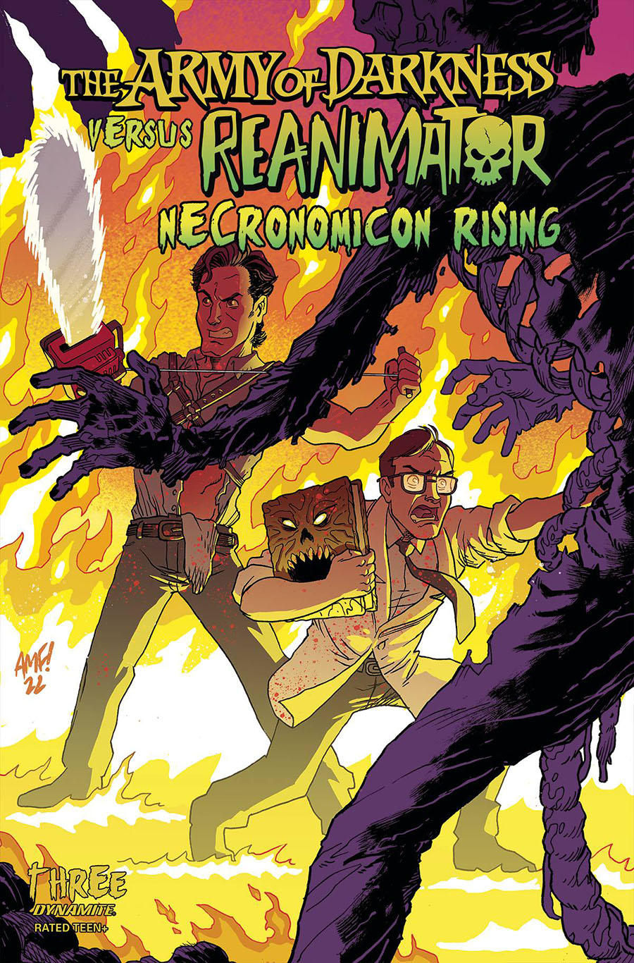 Army Of Darkness vs Reanimator Necronomicon Rising #3 Cover A Regular Tony Fleecs Cover