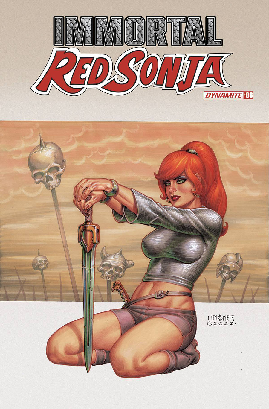 Immortal Red Sonja #6 Cover C Variant Joseph Michael Linsner Cover