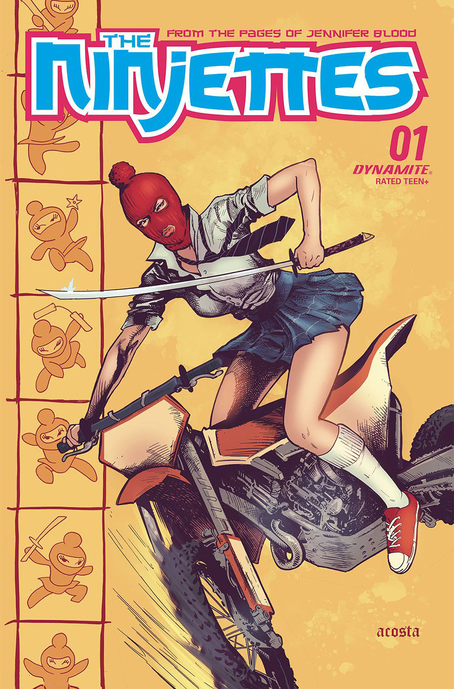 Ninjettes #1 Cover C Variant Dave Acosta Cover