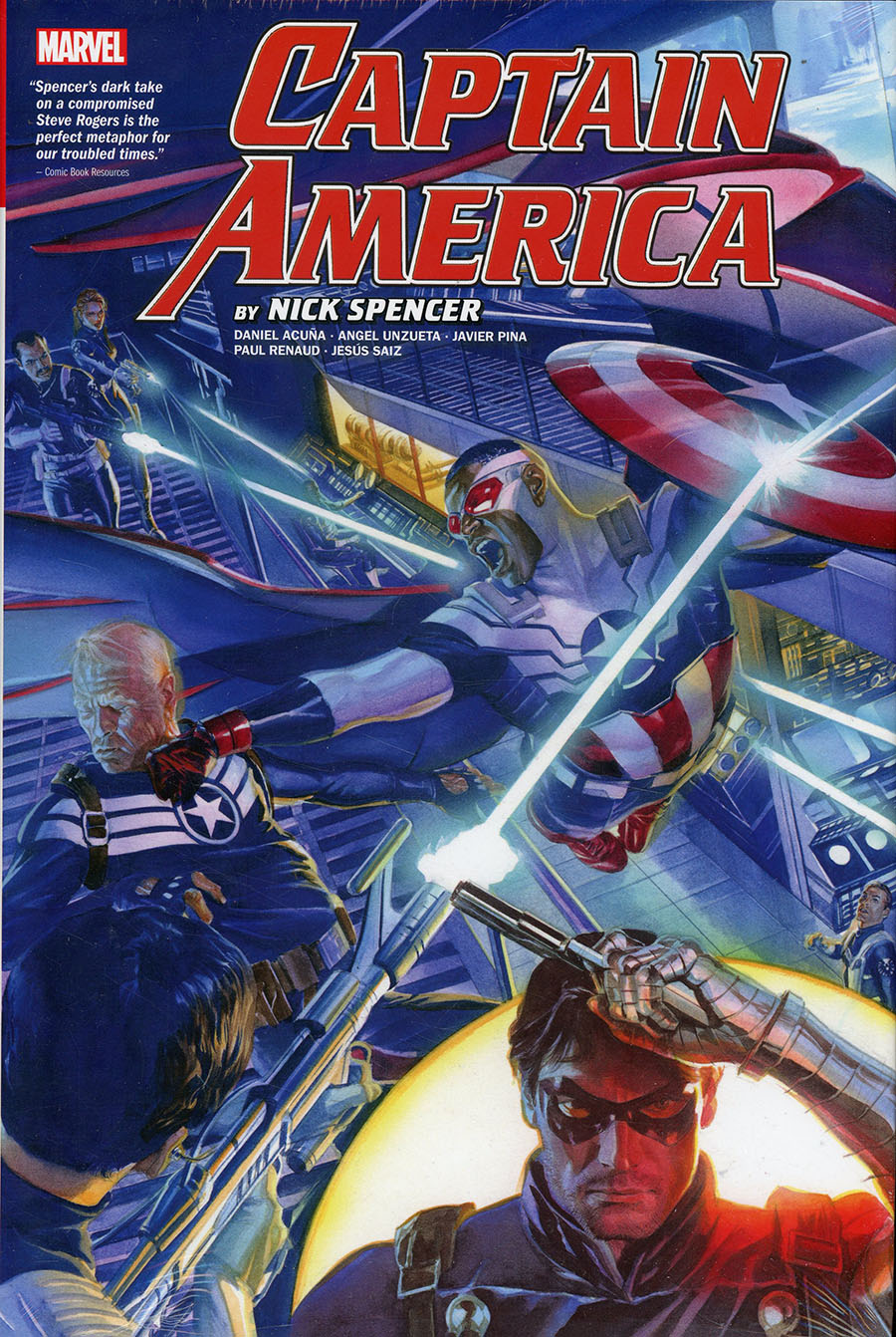Captain America By Nick Spencer Omnibus Vol 1 HC Direct Market Alex Ross Variant Cover