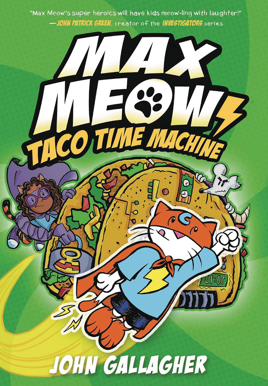 Max Meow Cat Crusader Vol 4 Taco Time Machine HC