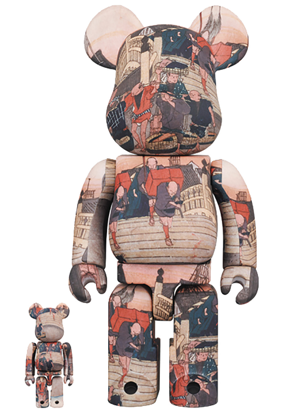 Fifty-Three Stations Of The Tokaido-Nihonbashi 100 Percent & 400 Percent 2-Pack Bearbrick
