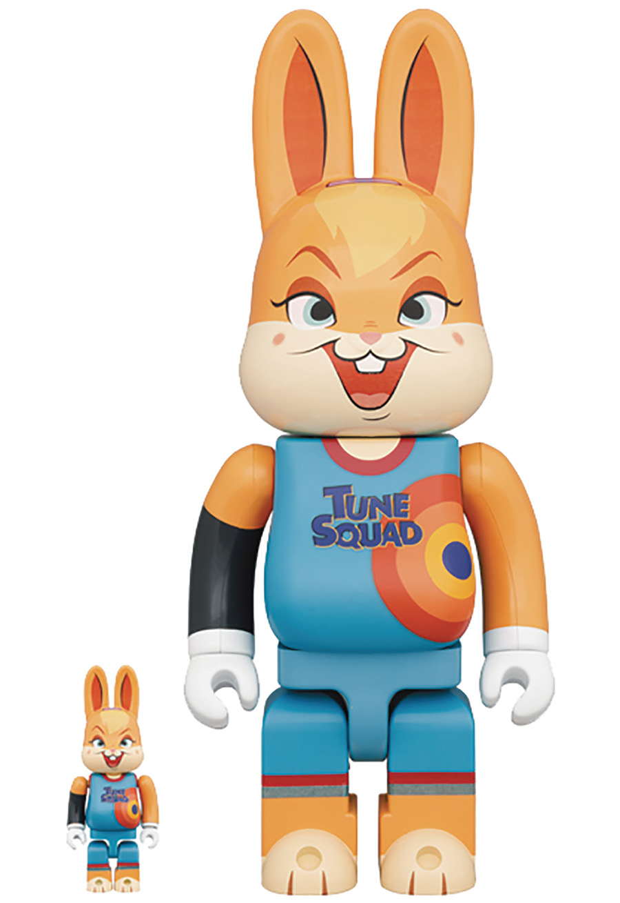 Space Jam Space Players Lola Bunny 100 Percent & 400 Percent 2-Pack Bearbrick