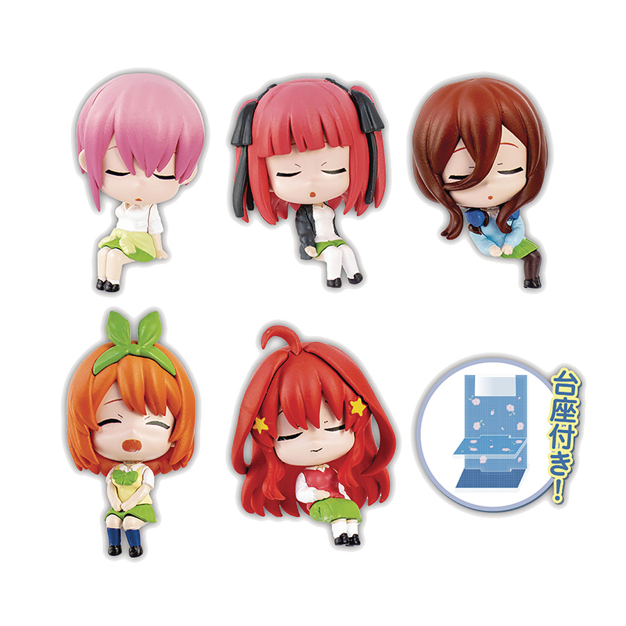 Quintessential Quintuplets Tamamikuji Trading Figure Blind Mystery Box 6-Piece Display