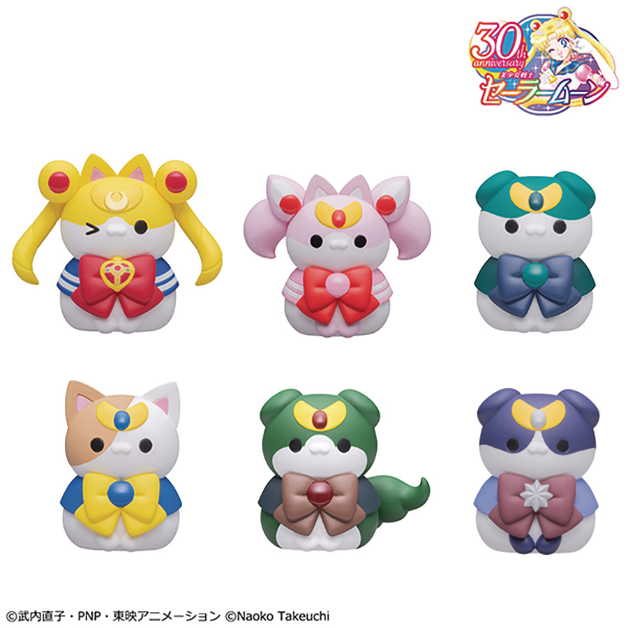 Sailor Moon Mega Cat Sailor Mewn Mini Figure Vol 2 Blind Mystery Box 8-Piece Display