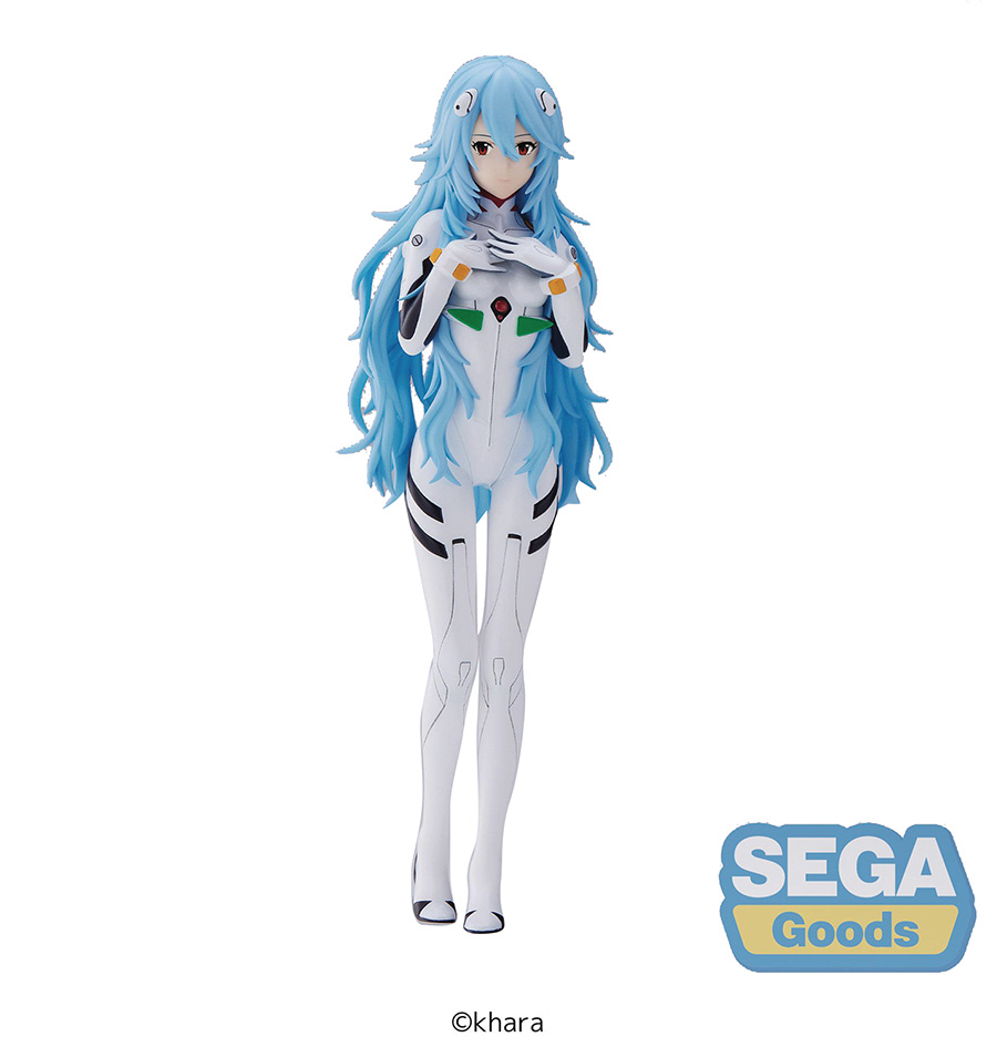 Evangelion 3.0 Plus 1.0 Thrice Upon A Time Rei Ayanami Long Hair Figure