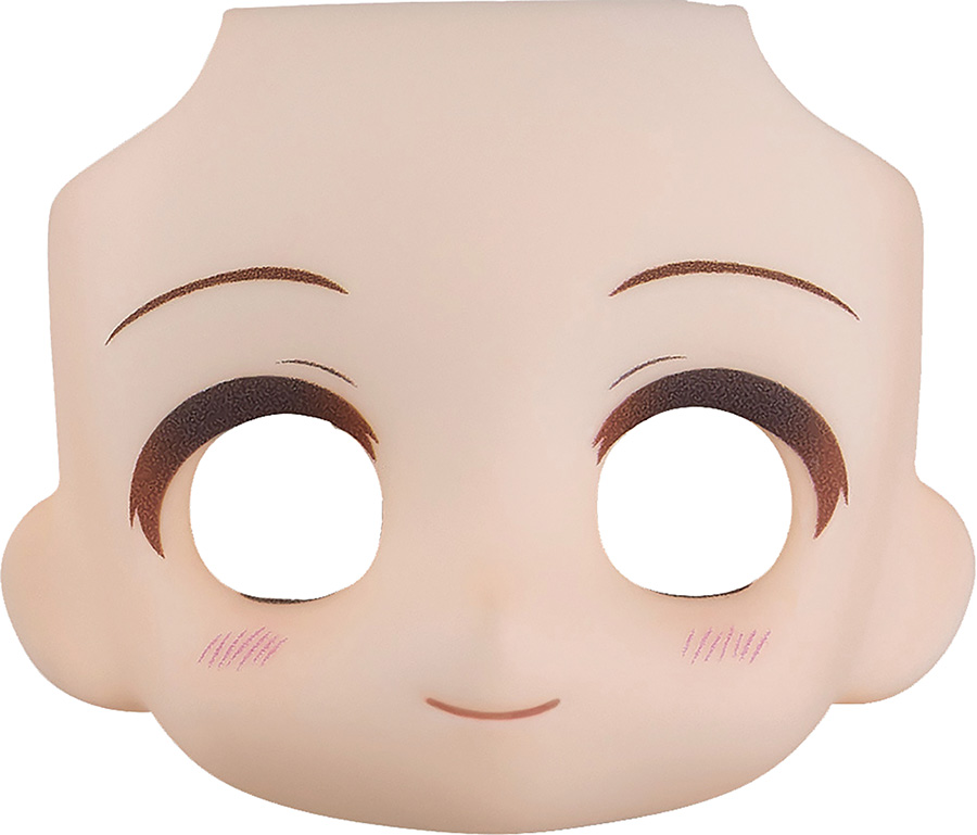 Nendoroid Doll Customizable Face Plate 01 Cream 6-Piece Display