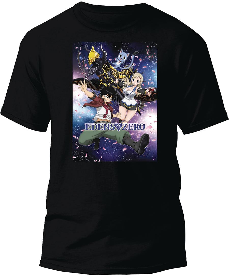 Edens Zero Main Characters Black T-Shirt Large