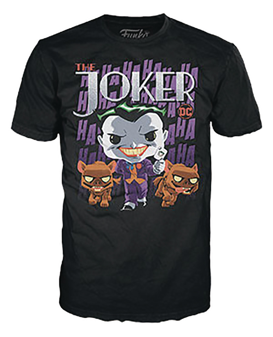POP Boxed Tee DC Comics The Joker Black T-Shirt XXX-Large