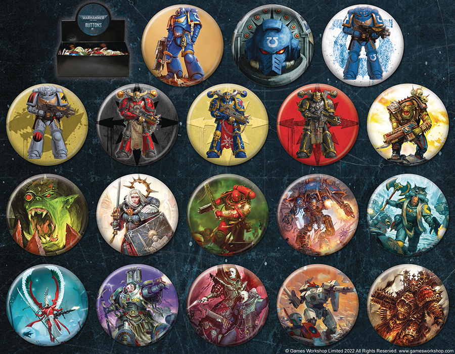 Warhammer Button Vol 2 144-Piece Assortment Case