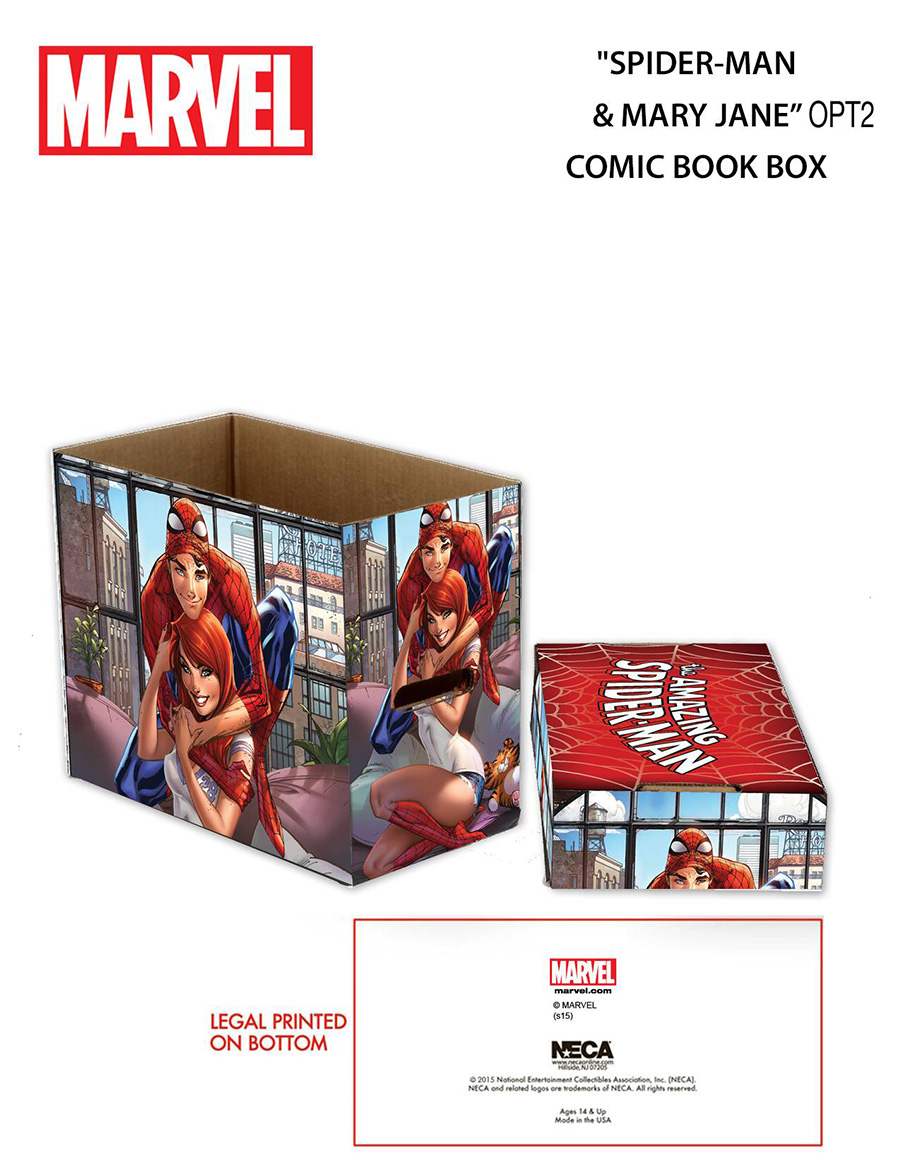Marvel Spider-Man & MJ Short Comic Storage Box (5-Pack)