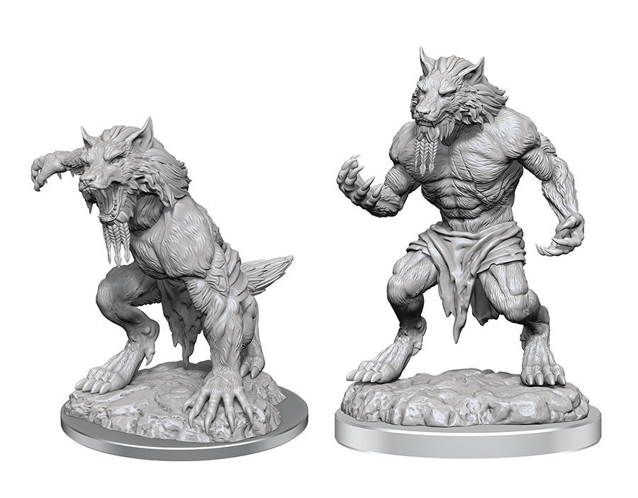 Critical Role Unpainted Miniature - Fey Werewolves