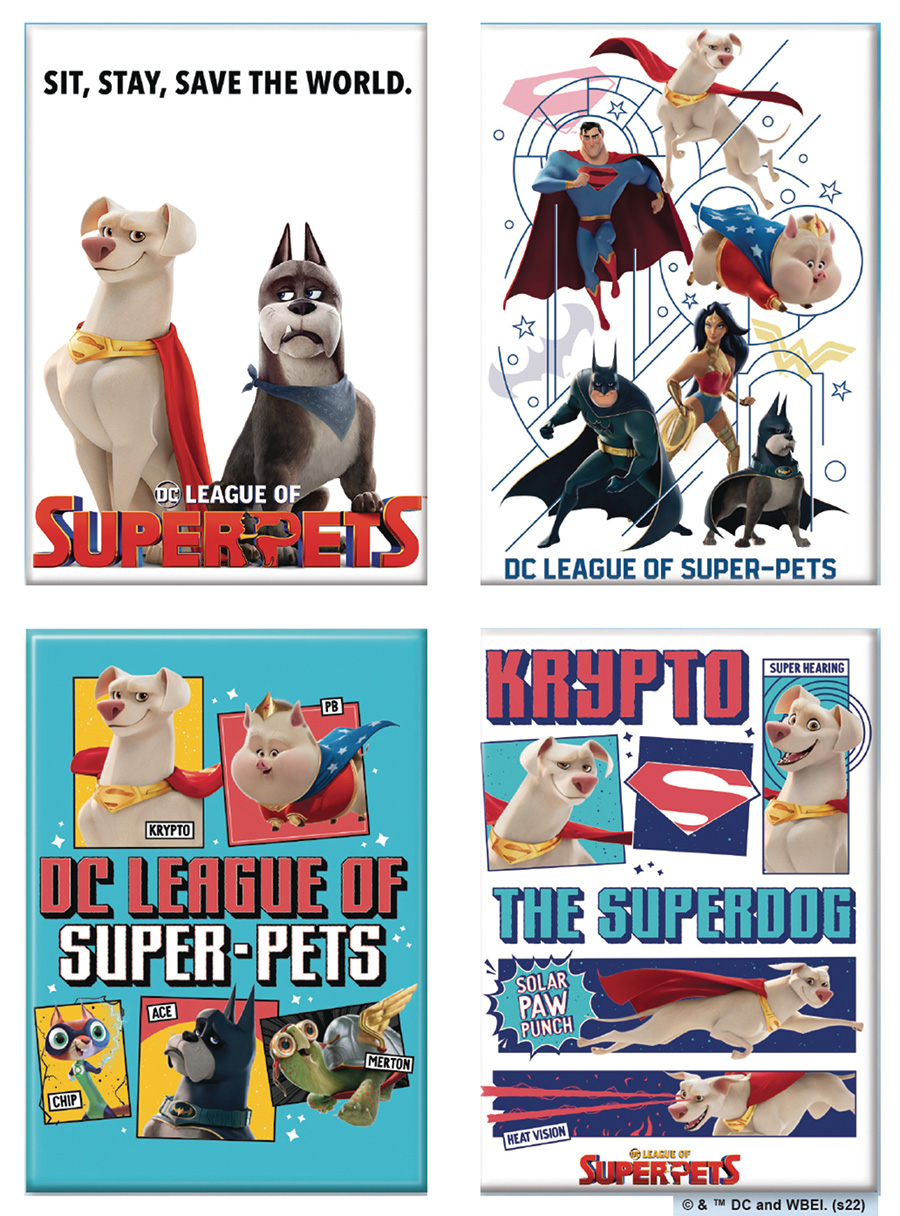 DC League Of Super-Pets Magnet 24-Piece Assortment Case
