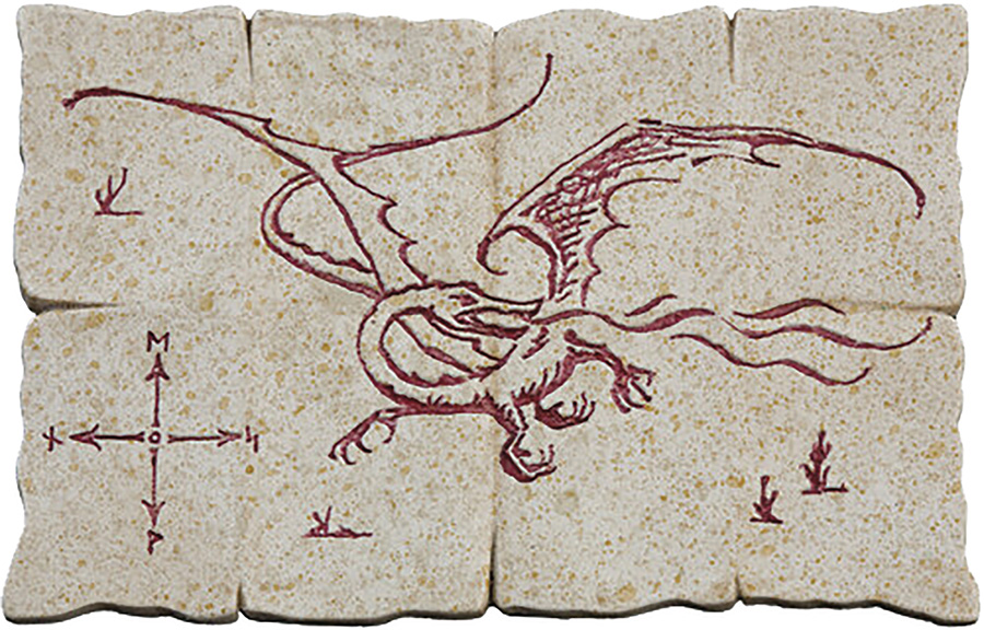 Lord Of The Rings Magnet - Red Dragon Map