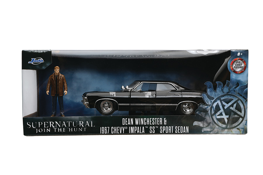 Hollywood Rides Supernatural Chevy Impala With Dean 1/24 Scale Die-Cast Vehicle