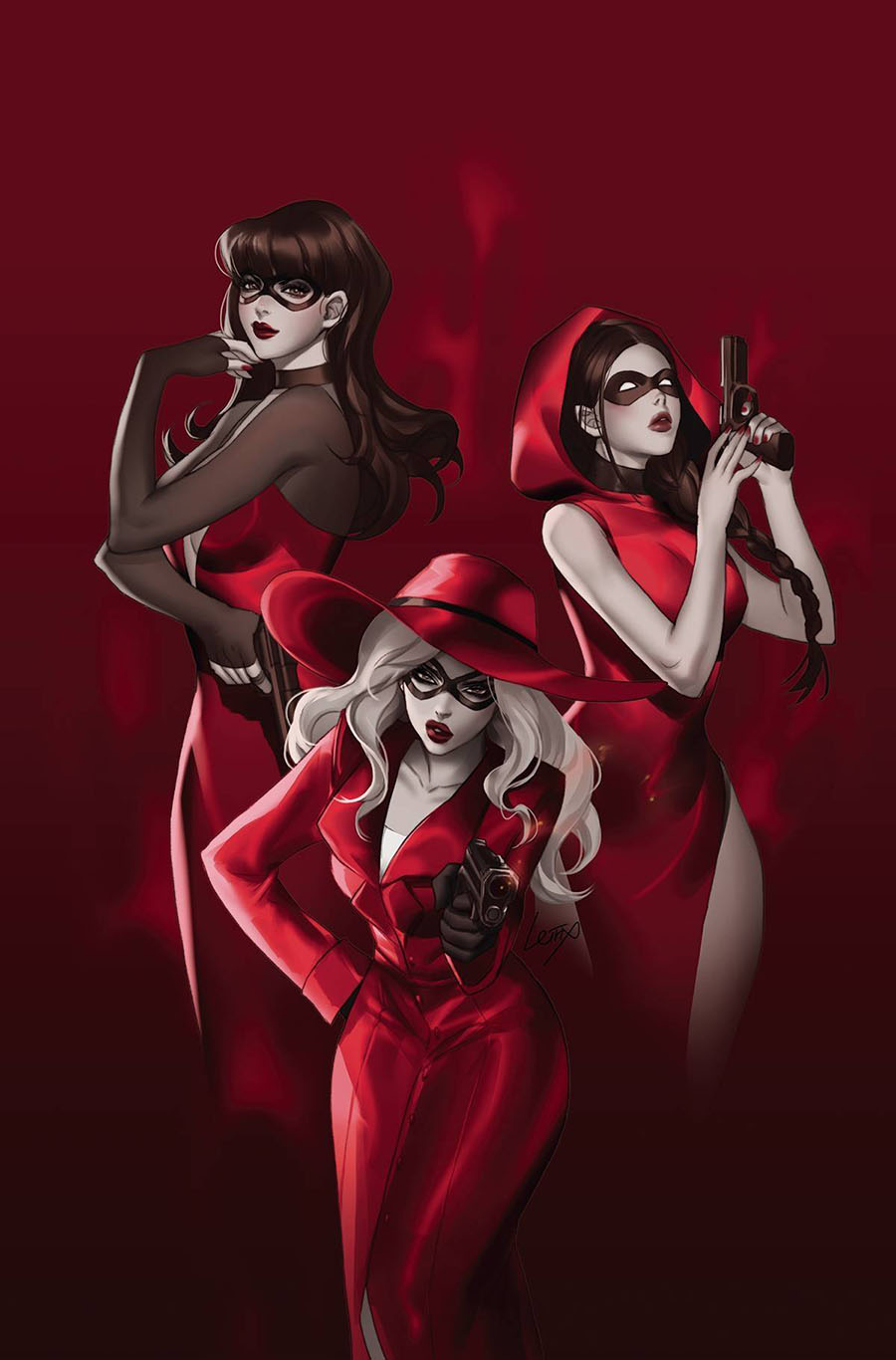 Scarlet Sisters #1 (One Shot) Cover E Incentive Lesley Leirix Li Virgin Cover