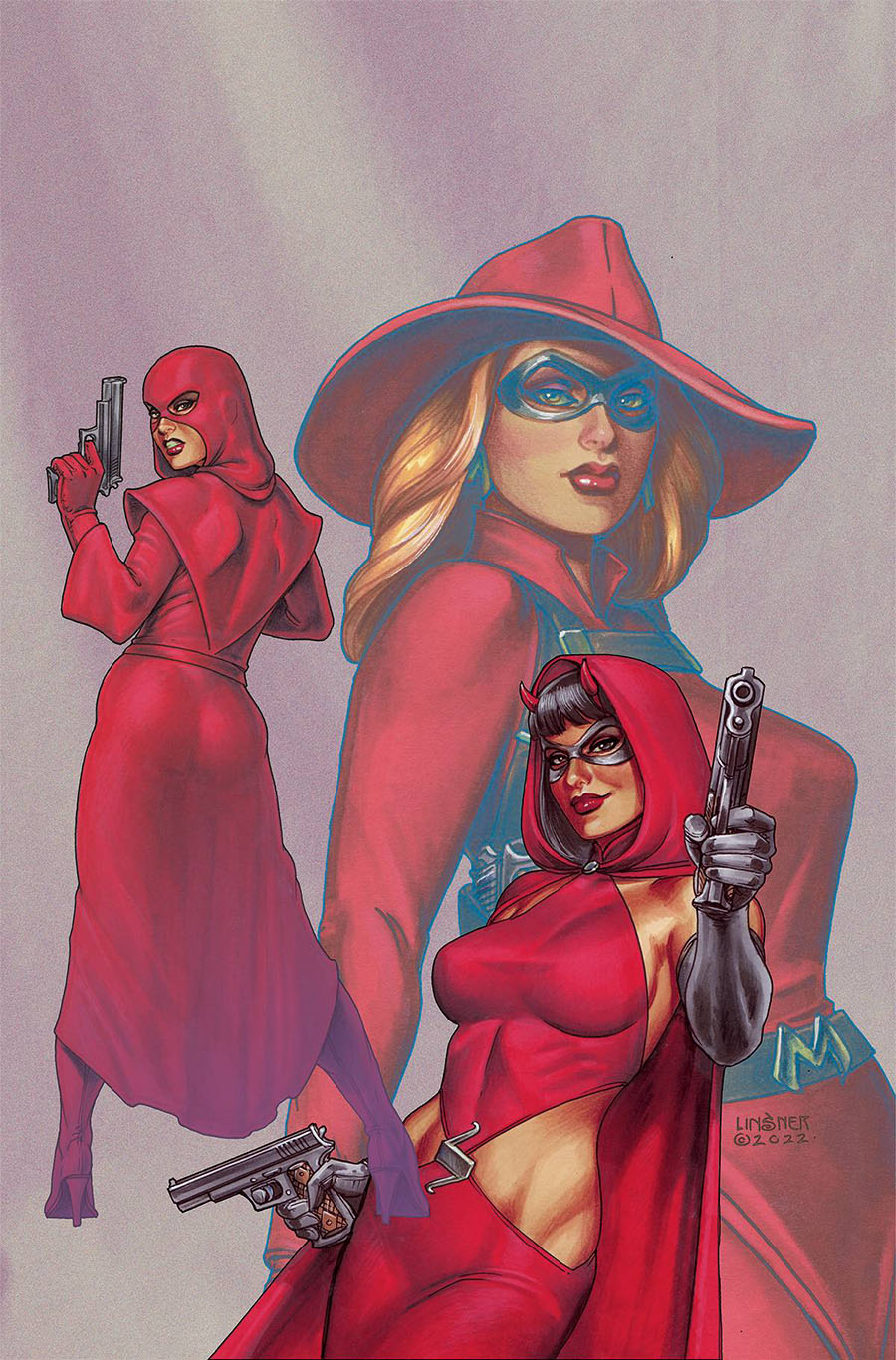 Scarlet Sisters #1 (One Shot) Cover G Incentive Joseph Michael Linsner Virgin Cover