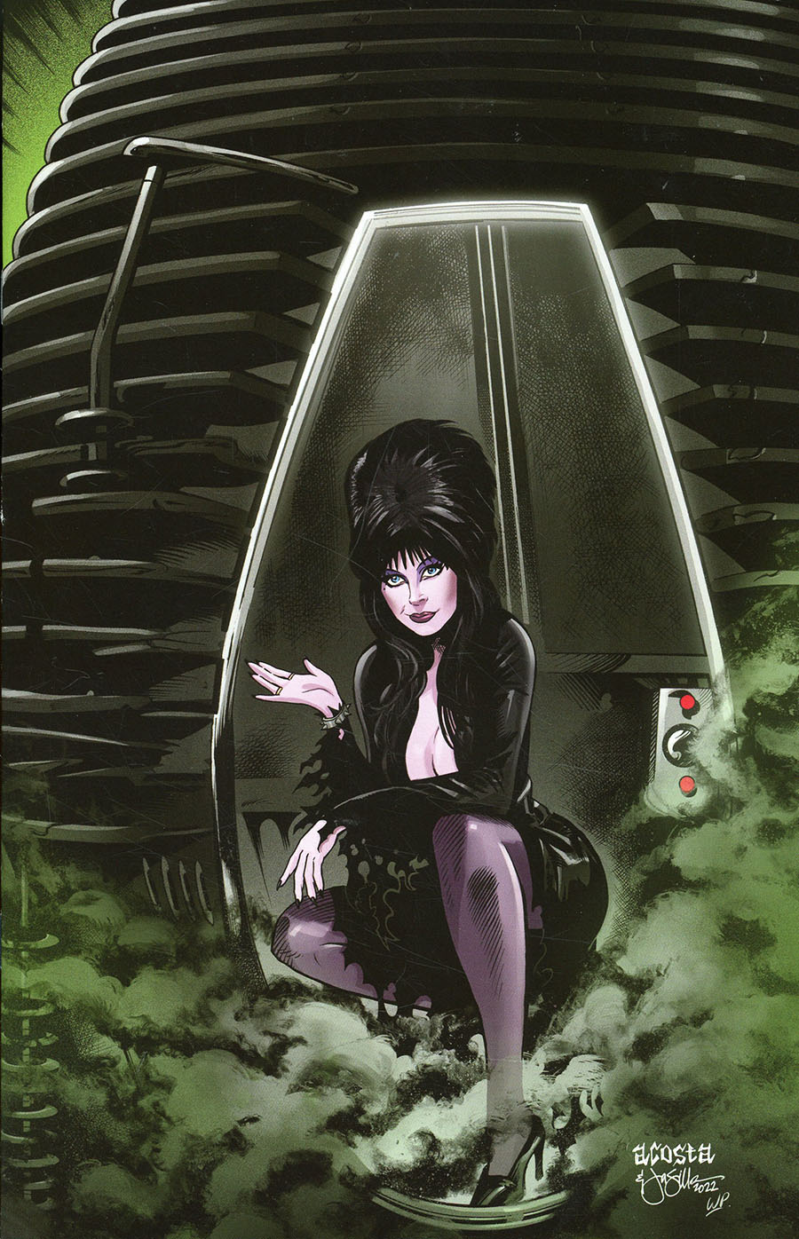 Elvira In Horrorland #5 Cover I Incentive Dave Acosta Virgin Cover