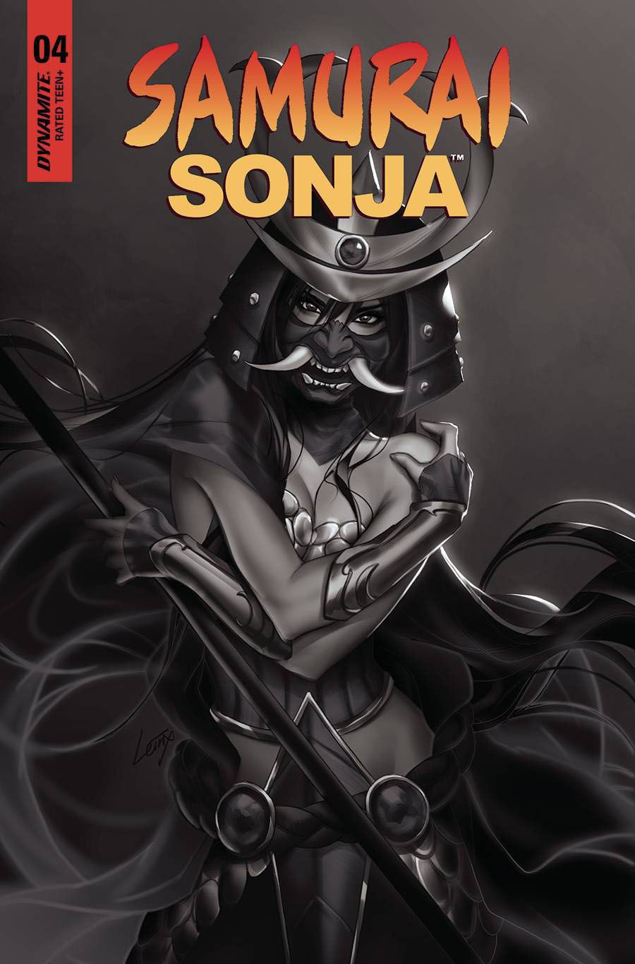 Samurai Sonja #4 Cover F Incentive Lesley Leirix Li Black & White Cover
