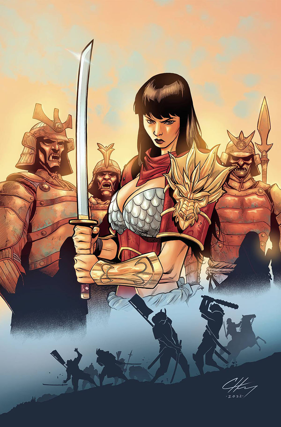 Samurai Sonja #4 Cover J Incentive Clayton Henry Virgin Cover