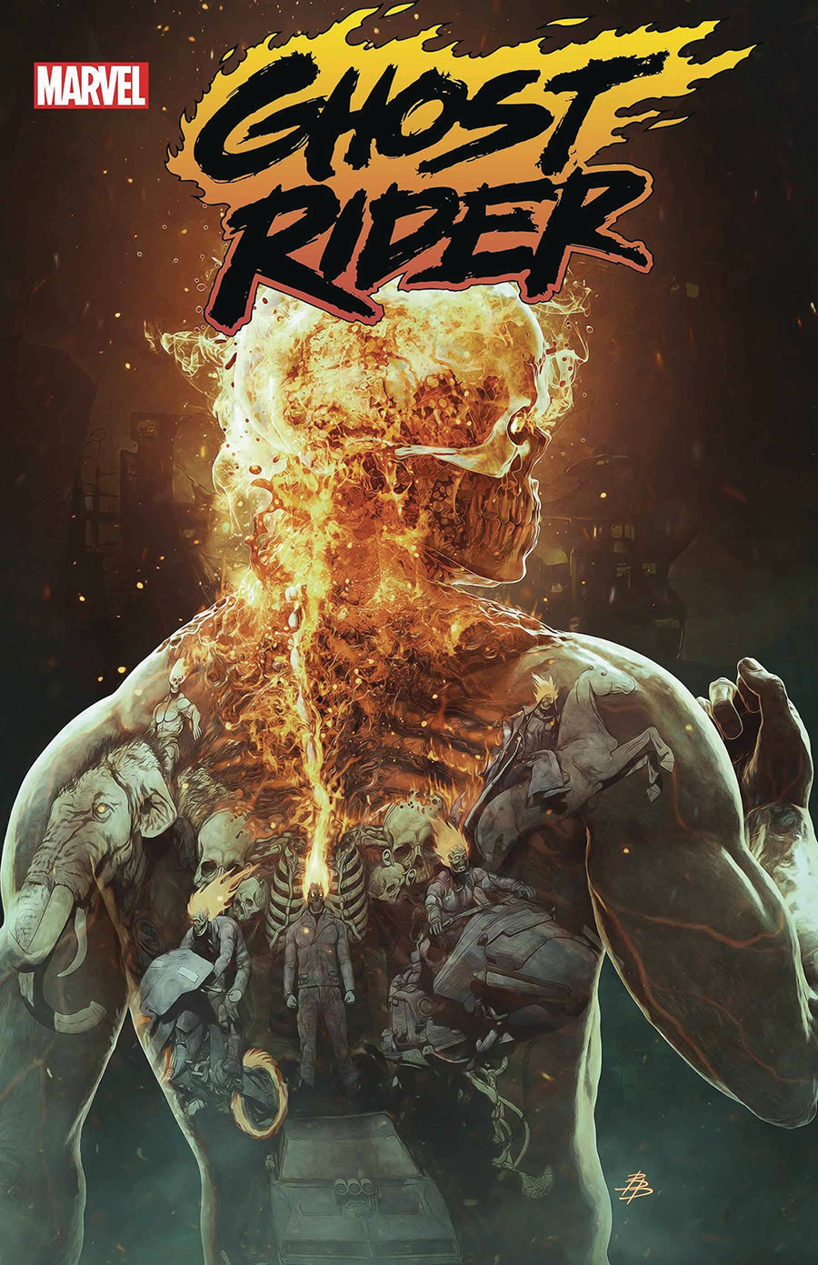 Ghost Rider Vengeance Forever #1 (One Shot) Cover E DF Gold Signature Series Signed By Benjamin Percy