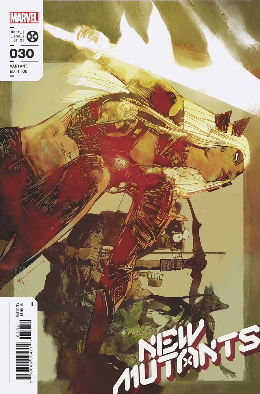 New Mutants Vol 4 #30 Cover F Incentive Bill Sienkiewicz Variant Cover