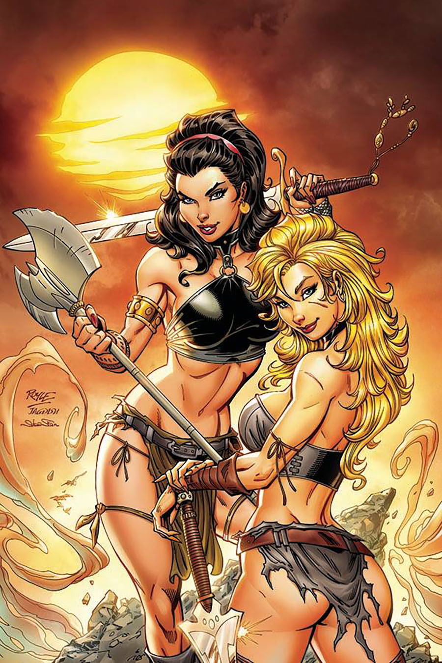 Belit & Valeria Swords vs Sorcery #5 Cover E Incentive John Royle Virgin Cover