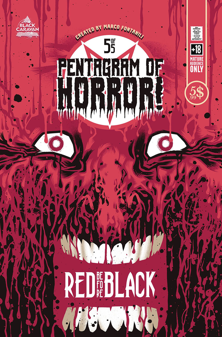 Pentagram Of Horror #5 Cover B Incentive Marco Fontanili Variant Cover