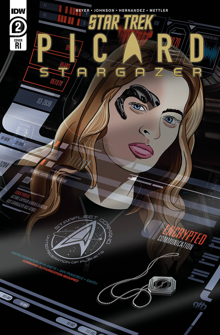 Star Trek Picard Stargazer #2 Cover C Incentive Aaron Harvey Variant Cover