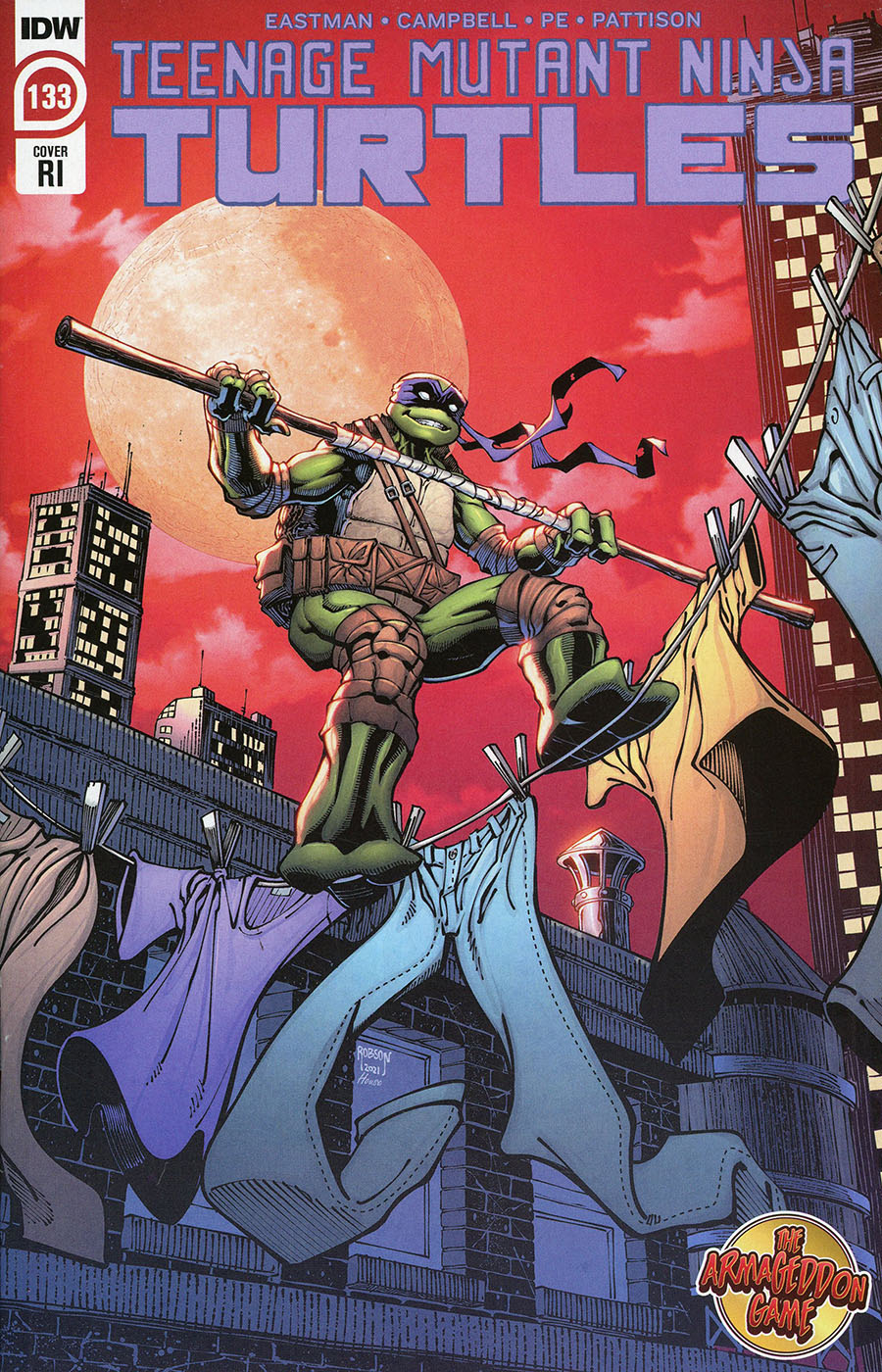 Teenage Mutant Ninja Turtles Vol 5 #133 Cover C Incentive Will Robson Variant Cover