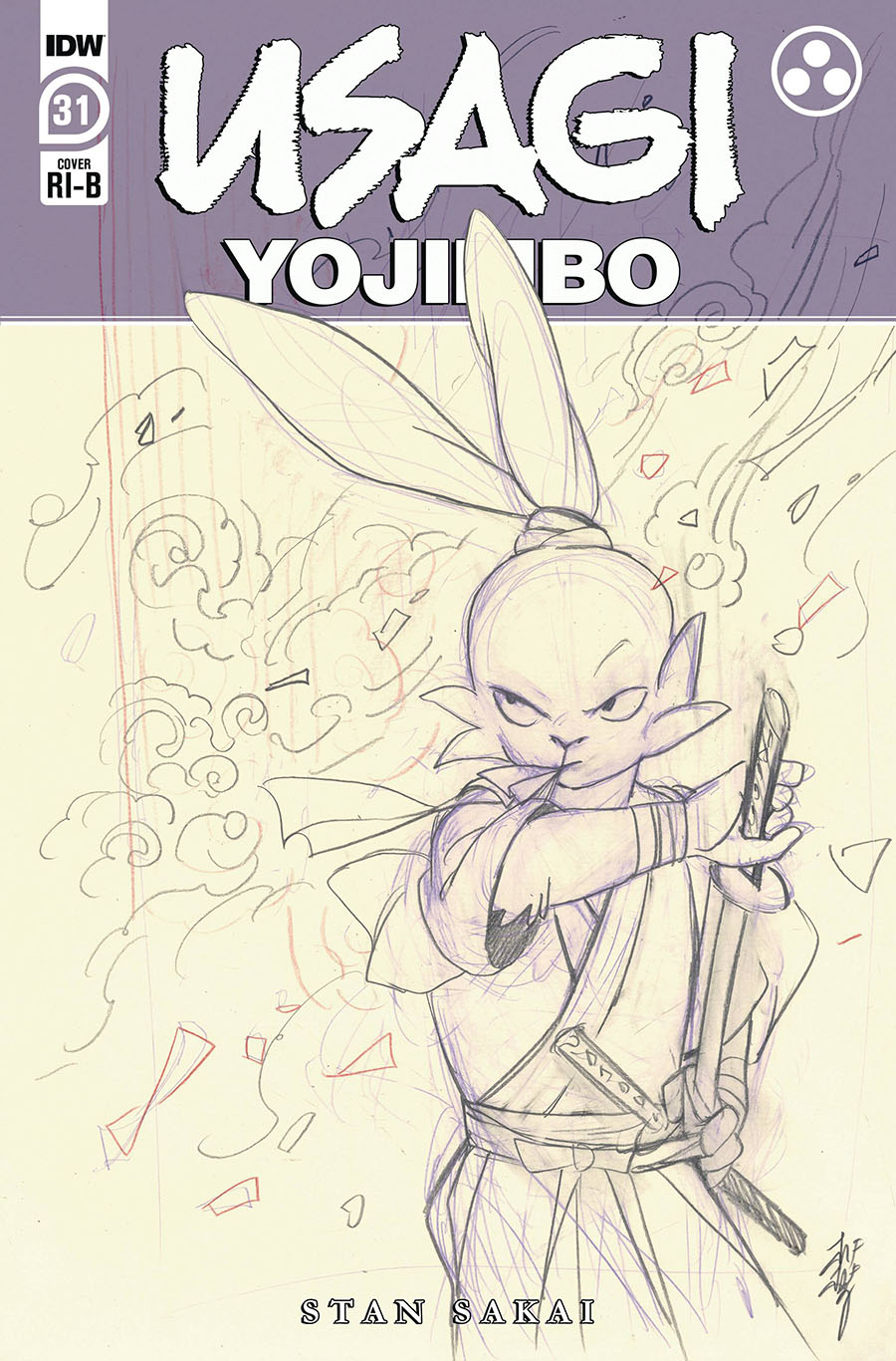 Usagi Yojimbo Vol 4 #31 Cover C Incentive Peach Momoko Sketch Variant Cover