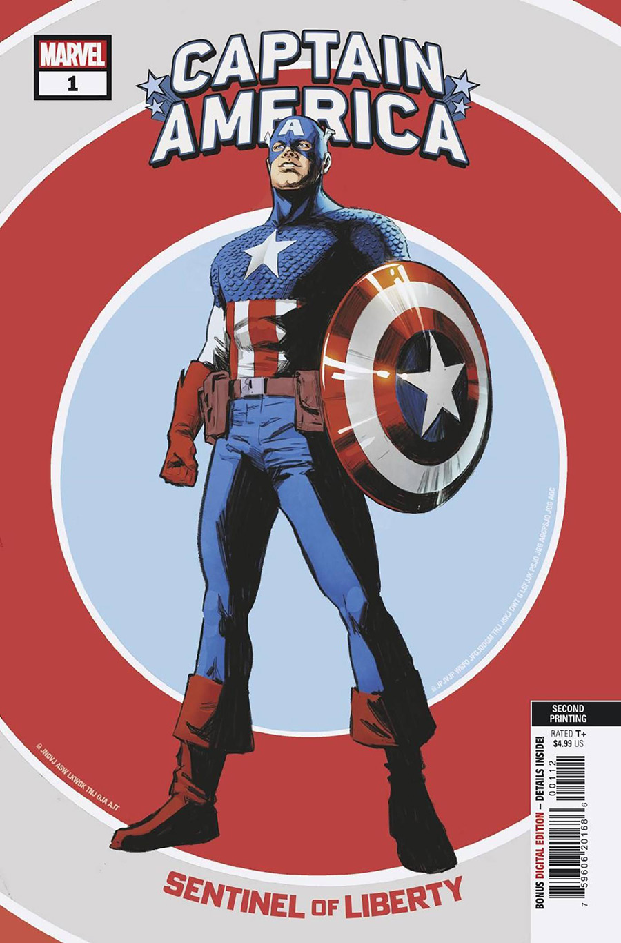 Captain America Sentinel Of Liberty Vol 2 #1 Cover H 2nd Ptg Carmen Carnero Variant Cover