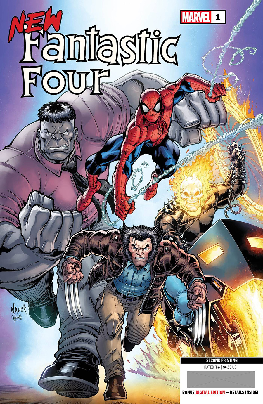 New Fantastic Four #1 Cover I 2nd Ptg Todd Nauck Variant Cover