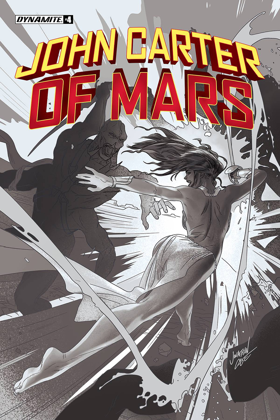 John Carter Of Mars #4 Cover L Incentive Jonathan Case Black & White Cover