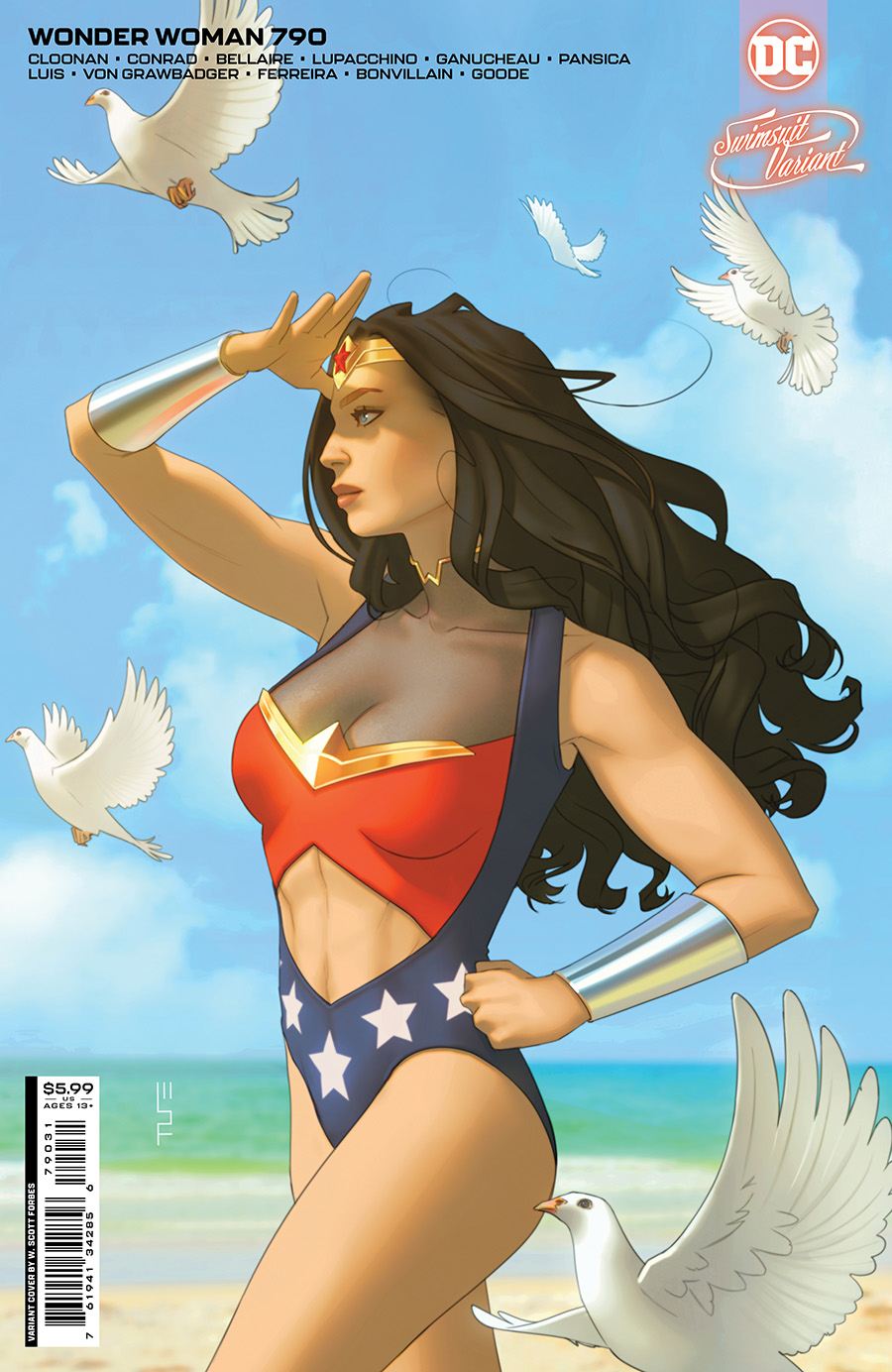 Wonder Woman Vol 5 #790 Cover C Variant W Scott Forbes Swimsuit Card Stock Cover