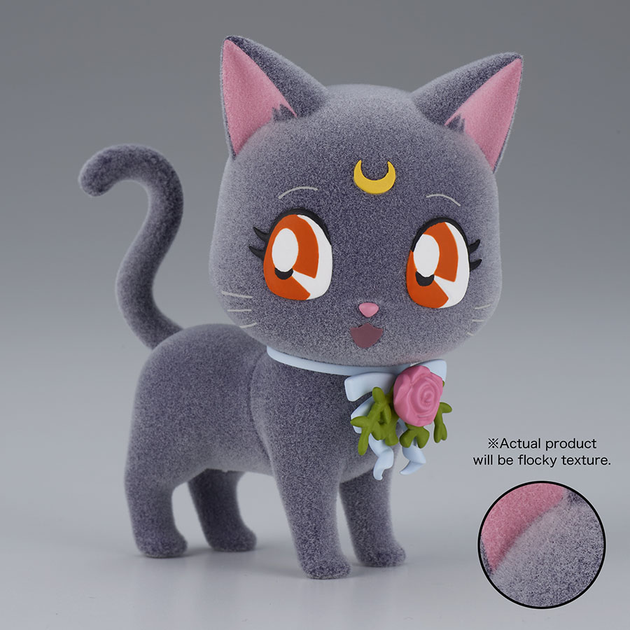 Pretty Guardian Sailor Moon Fluffy Puffy Dress Up Style Figure - Luna