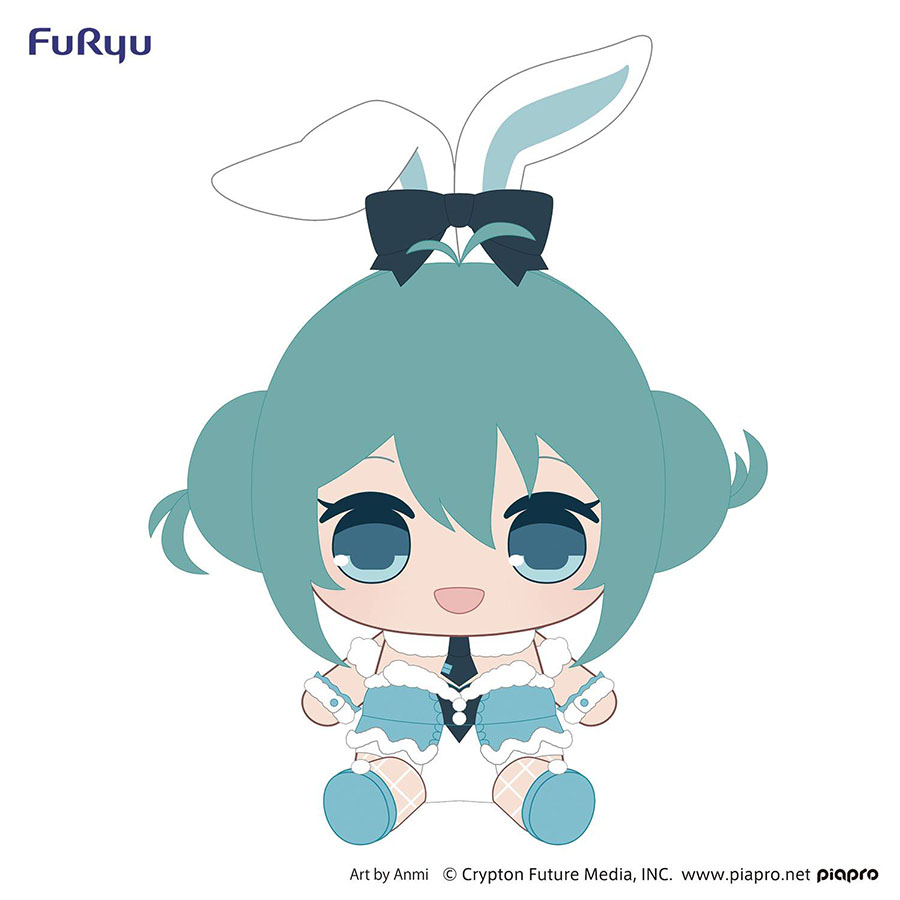 Hatsune Miku Kyurumaru Big Plush Toy - Hatsune Miku (White Rabbit)