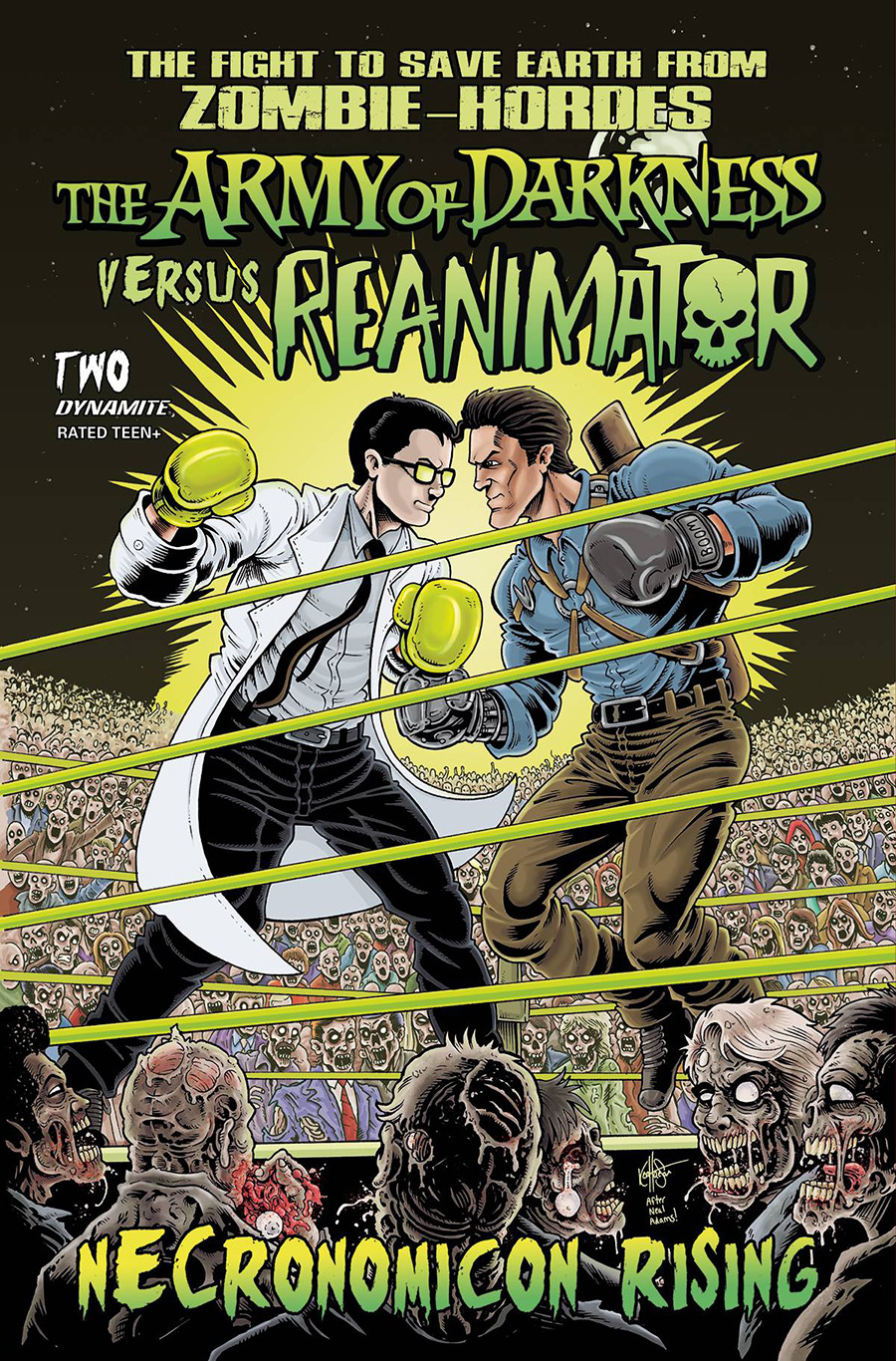 Army Of Darkness vs Reanimator Necronomicon Rising #2 Cover K Variant Ken Haeser Cover
