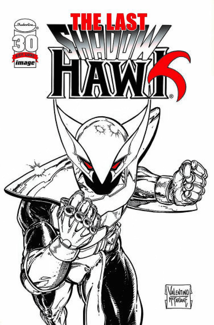 Last Shadowhawk 30th Anniversary Special #1 (One Shot) Cover O Incentive Jim Valentino Pencil & Todd McFarlane Ink Foil Variant Cover