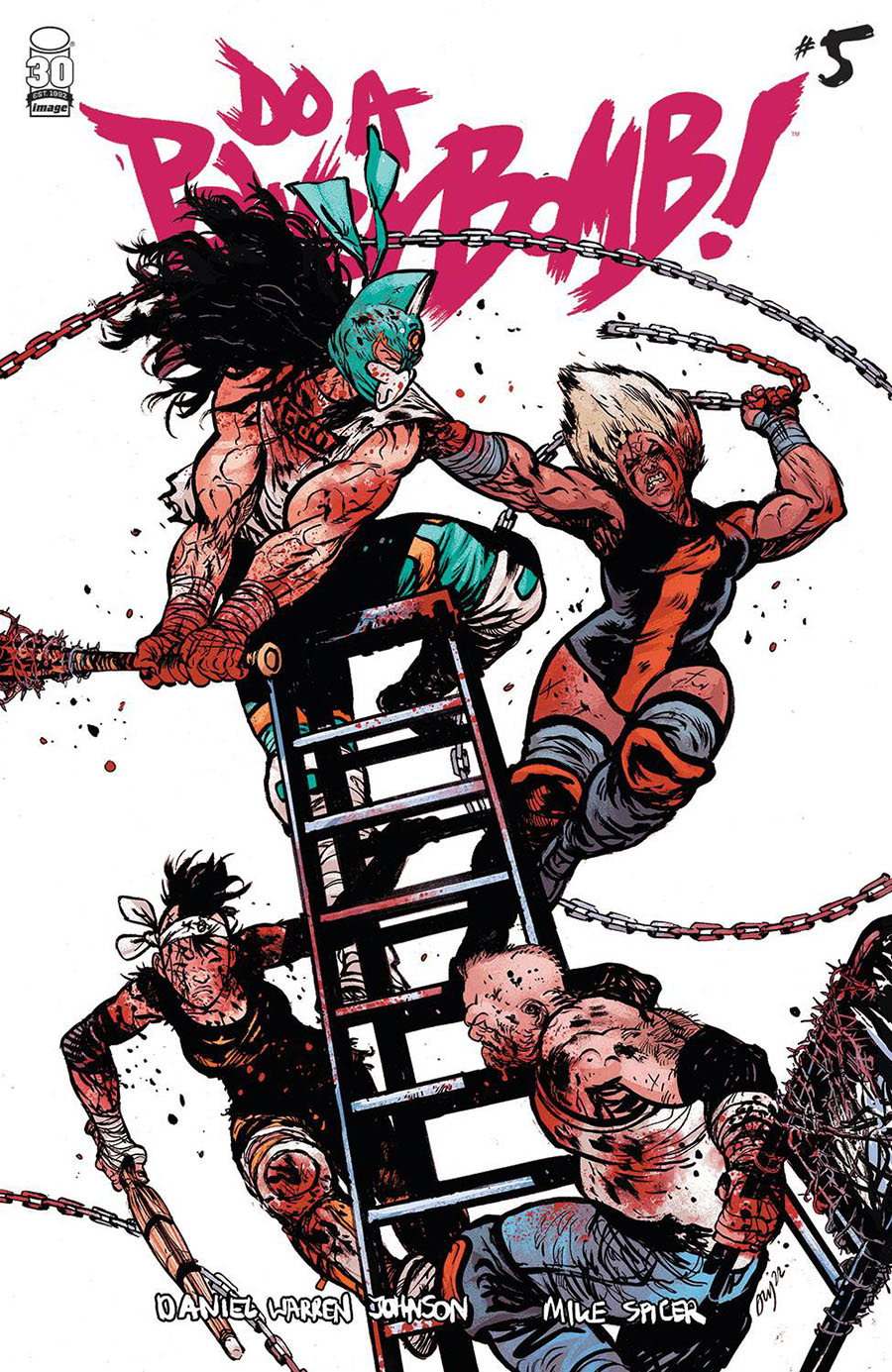 Do A Powerbomb #5 Cover A Regular Daniel Warren Johnson & Mike Spicer Cover