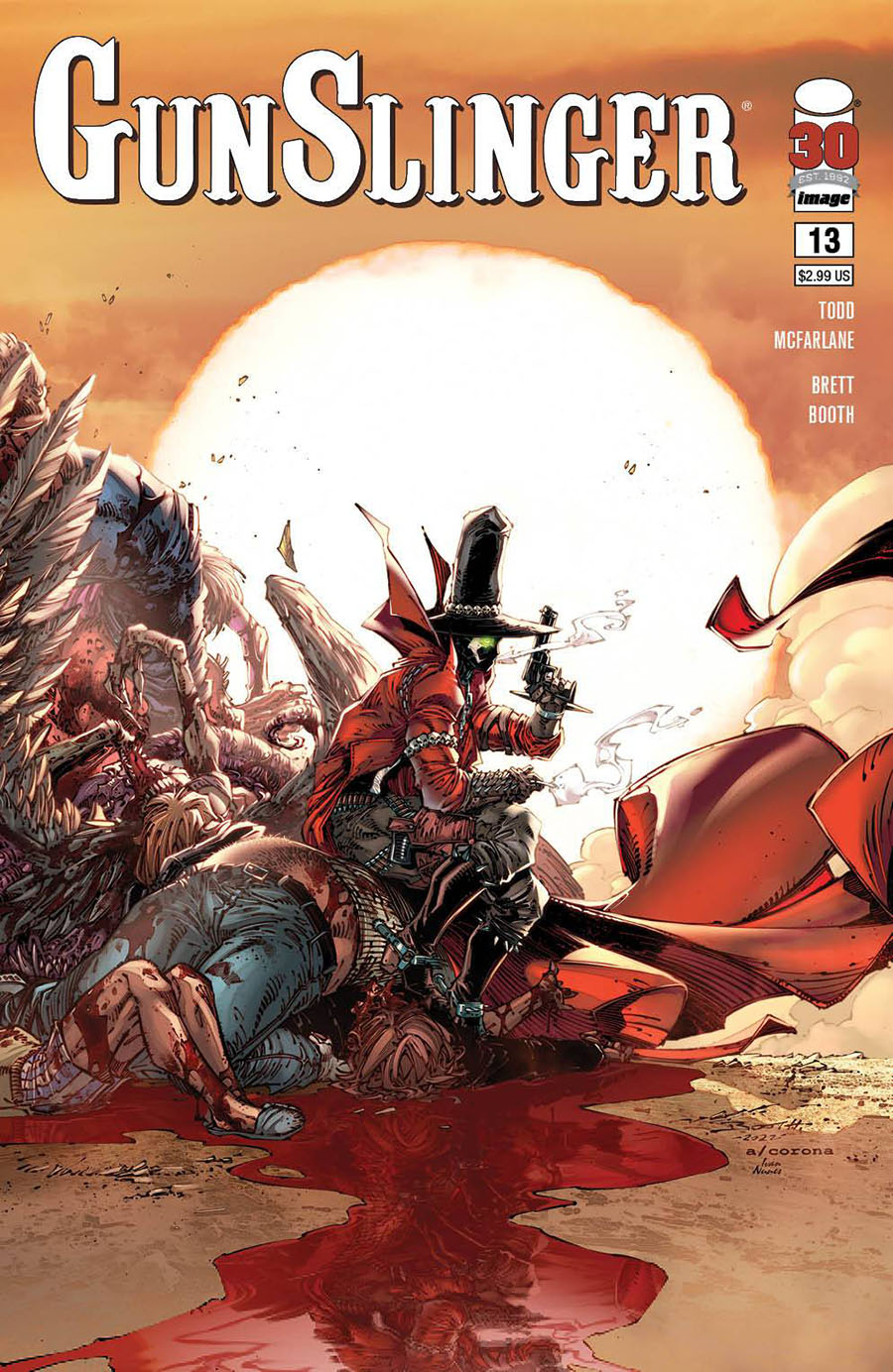 Gunslinger Spawn #13 Cover B Variant Brett Booth Cover