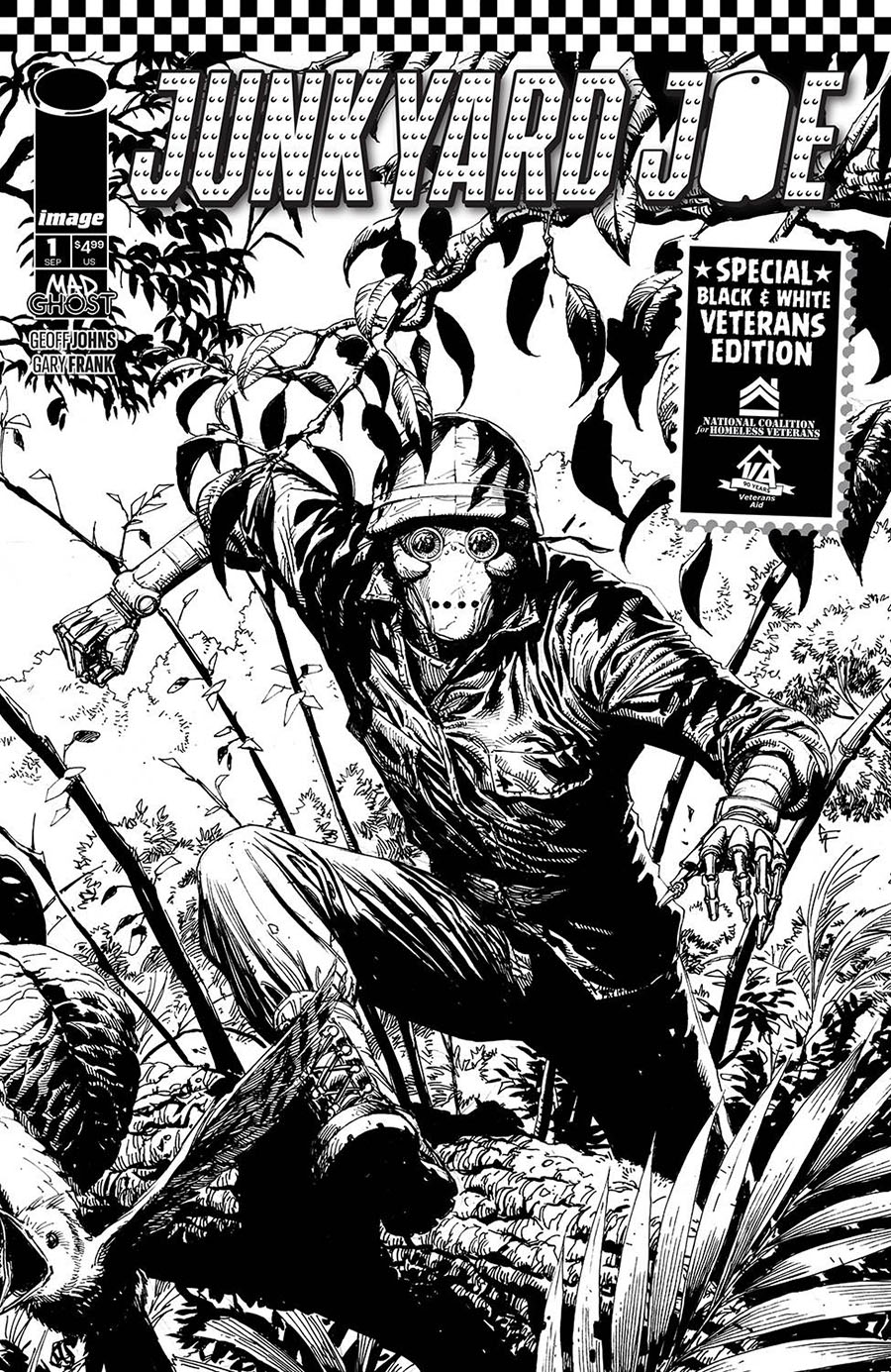 Junkyard Joe Special Black & White Veterans Edition #1 Cover A Regular Gary Frank Cover
