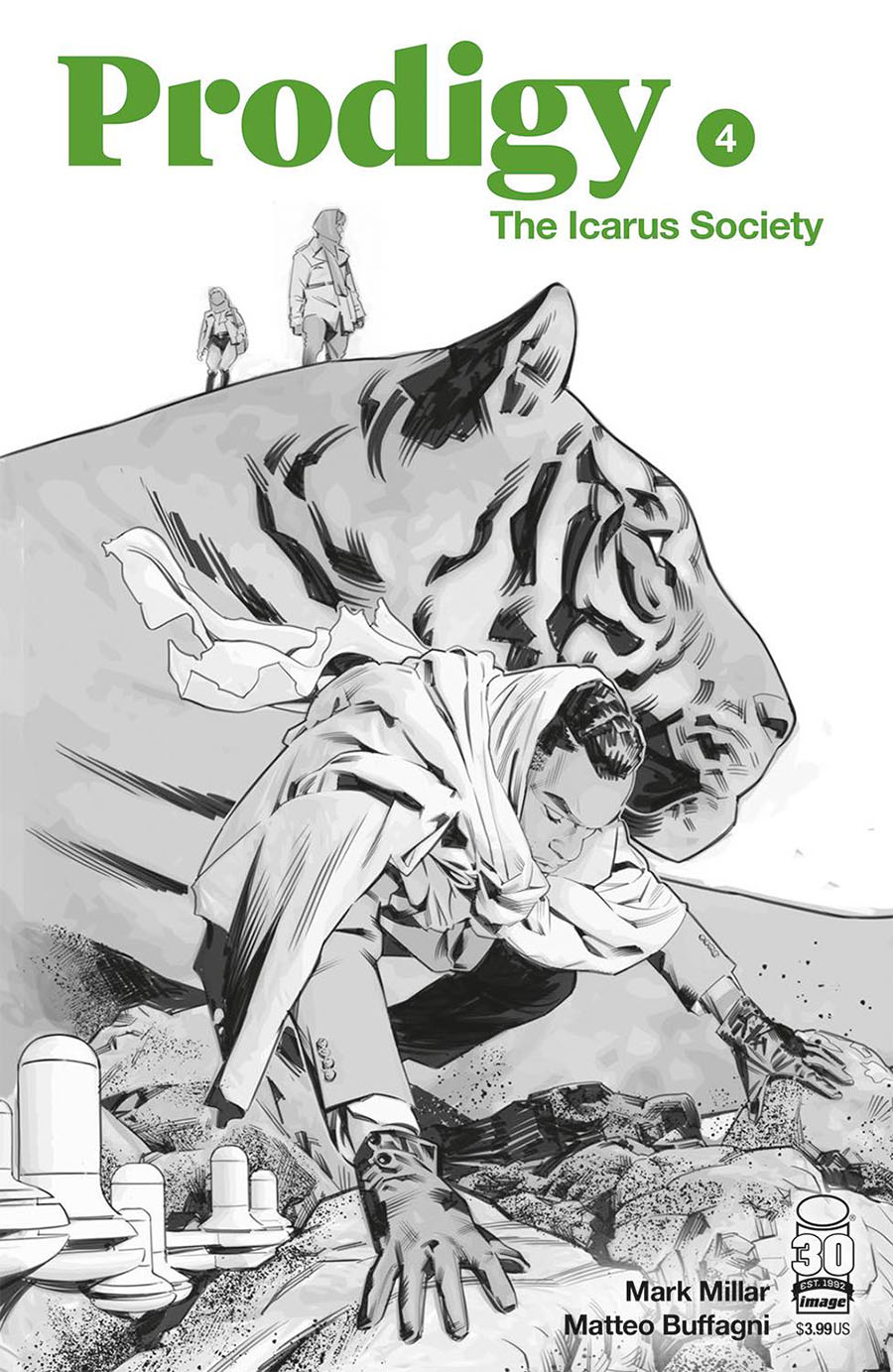 Prodigy Icarus Society #4 Cover B Variant Matteo Buffagni Black & White Cover