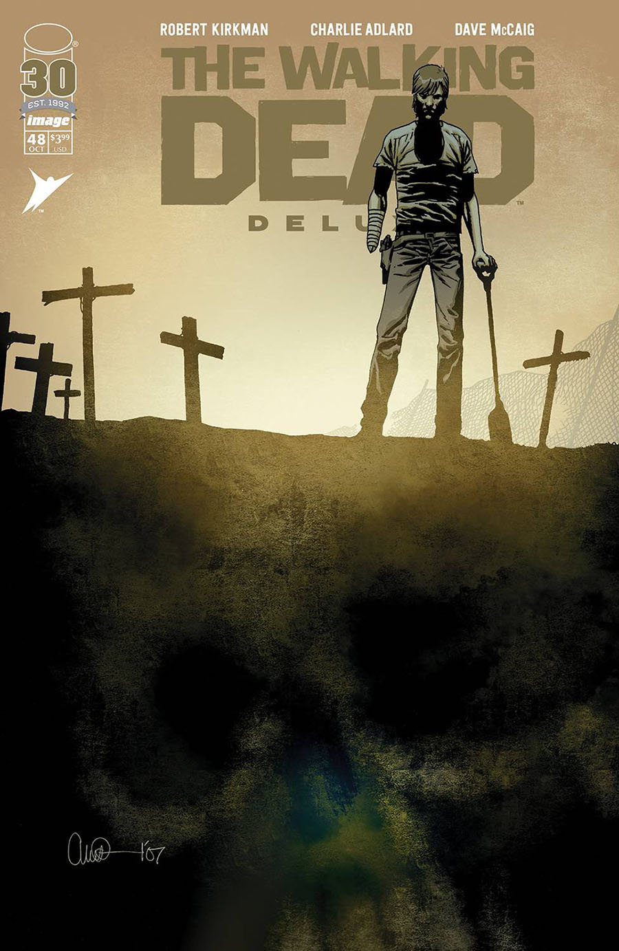 Walking Dead Deluxe #48 Cover B Variant Charlie Adlard & Dave McCaig Cover