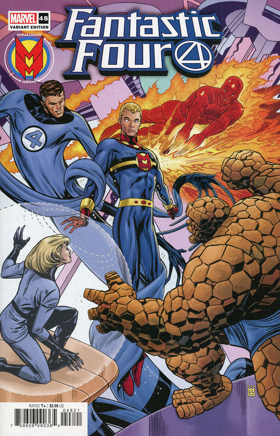 Fantastic Four Vol 6 #48 Cover B Variant Mark Buckingham Miracleman Cover (A.X.E. Judgment Day Tie-In)