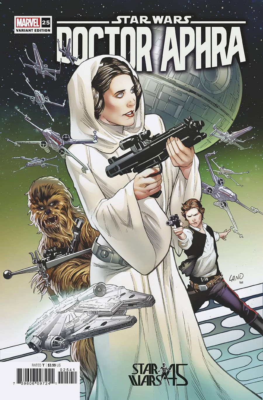 Star Wars Doctor Aphra Vol 2 #25 Cover B Variant Greg Land A New Hope 45th Anniversary Cover